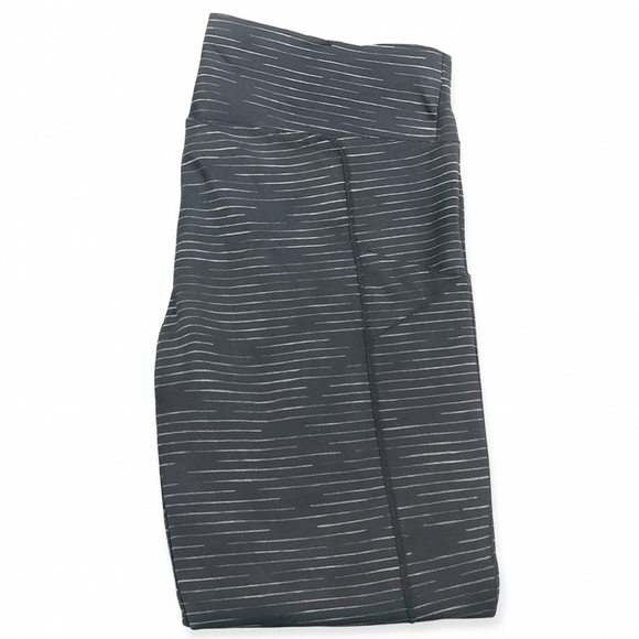 Calvin Klein Black Printed Elastic Waistband Side Pocket Womens Leggings Medium - Picture 3 of 3